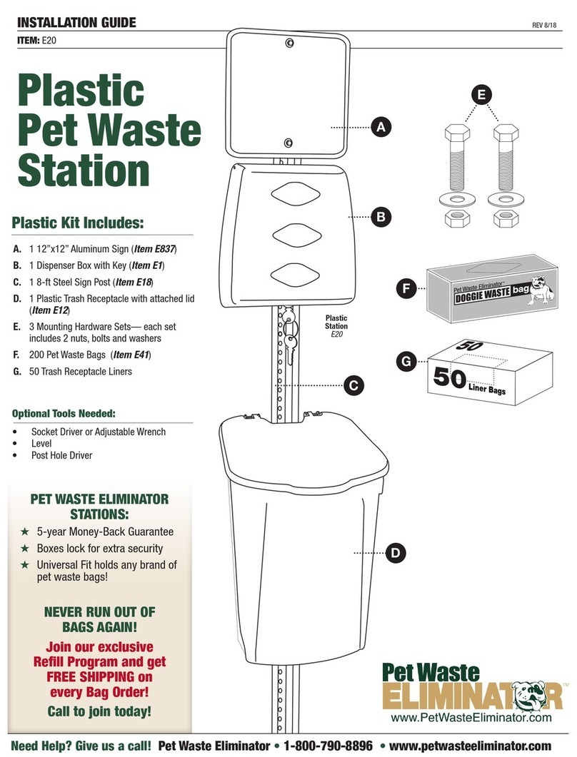 Pet Waste Eliminator E20 installation guide