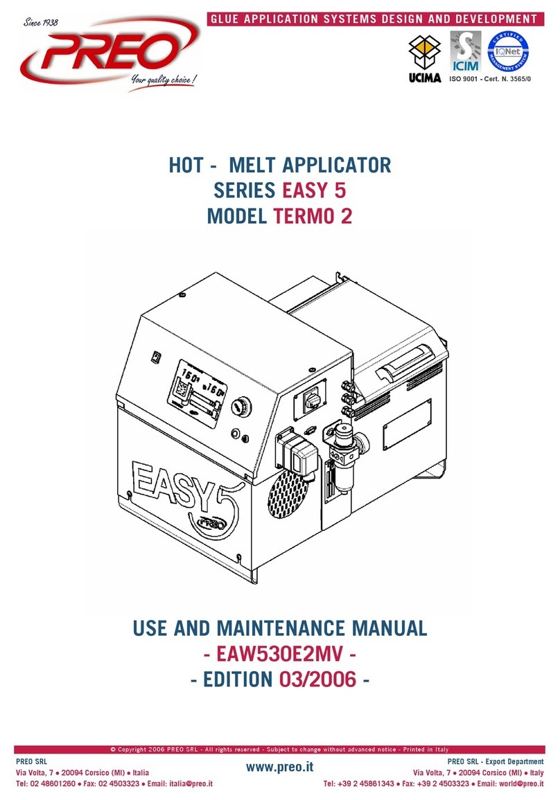 PREO EASY 5 Series Use and maintenance manual