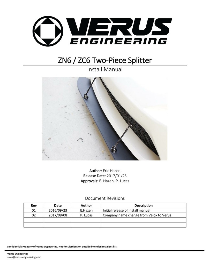 Verus Engineering ZN6 Install manual