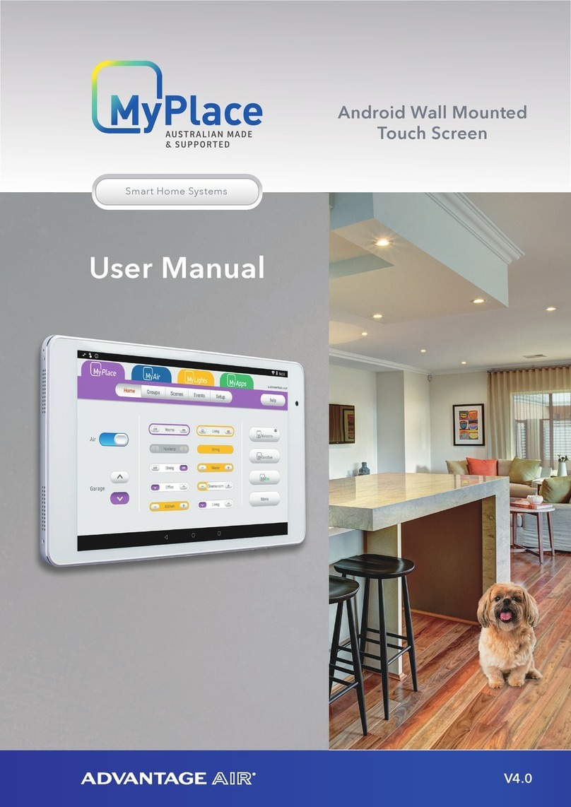 MyPlace ADVANTAGE AIR user manual MyPlace ADVANTAGE AIR user manual