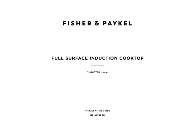 Fisher & Paykel CI926DTB4 installation guide Fisher & Paykel CI926DTB4 installation guide