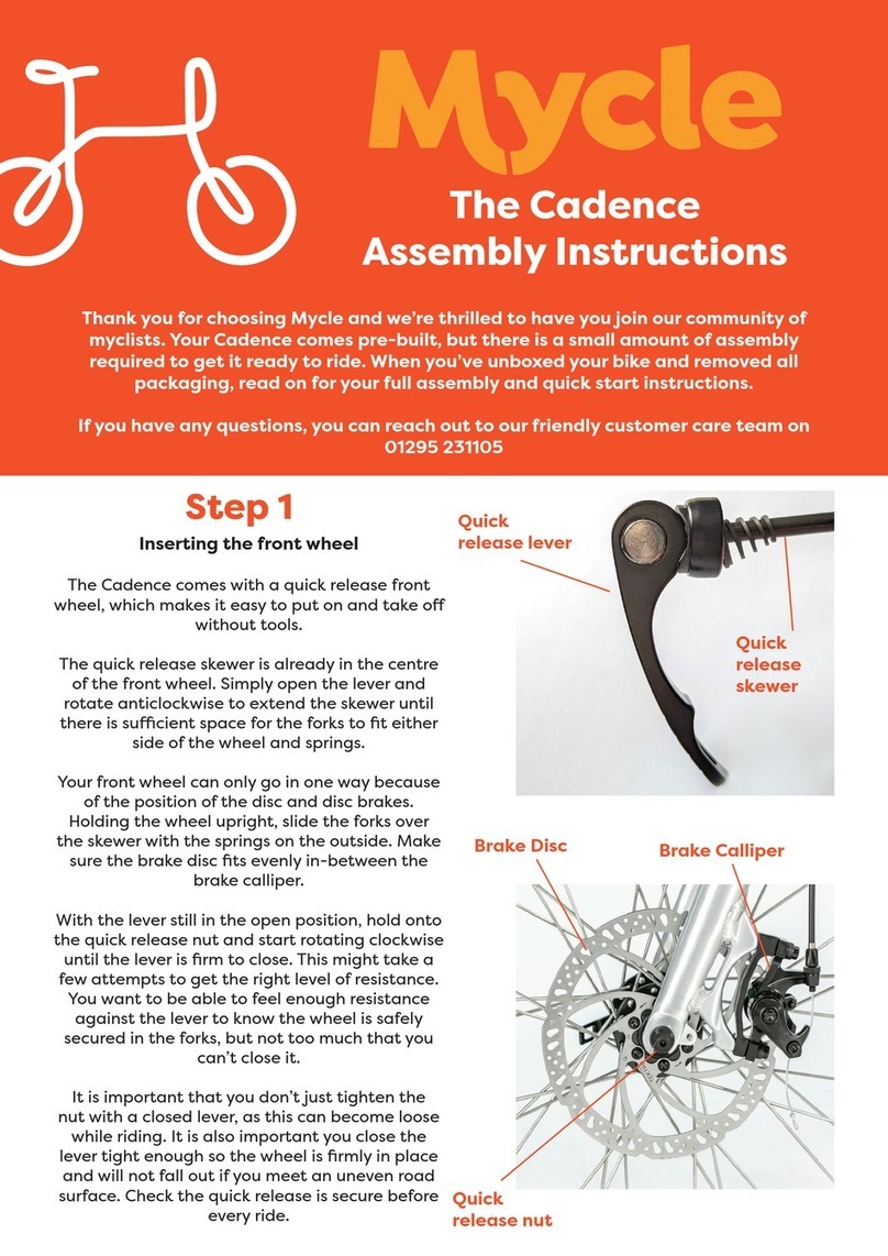 Mycle The Cadence User manual