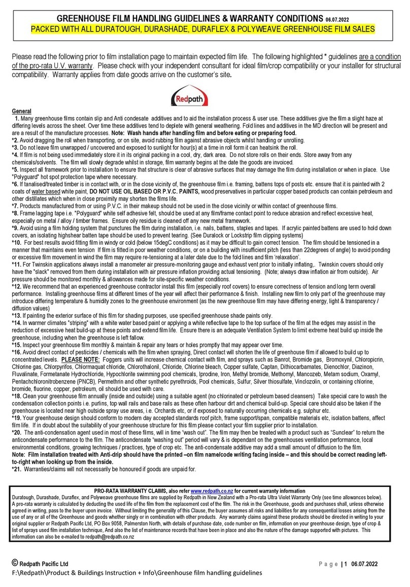Redpath Duratough User manual