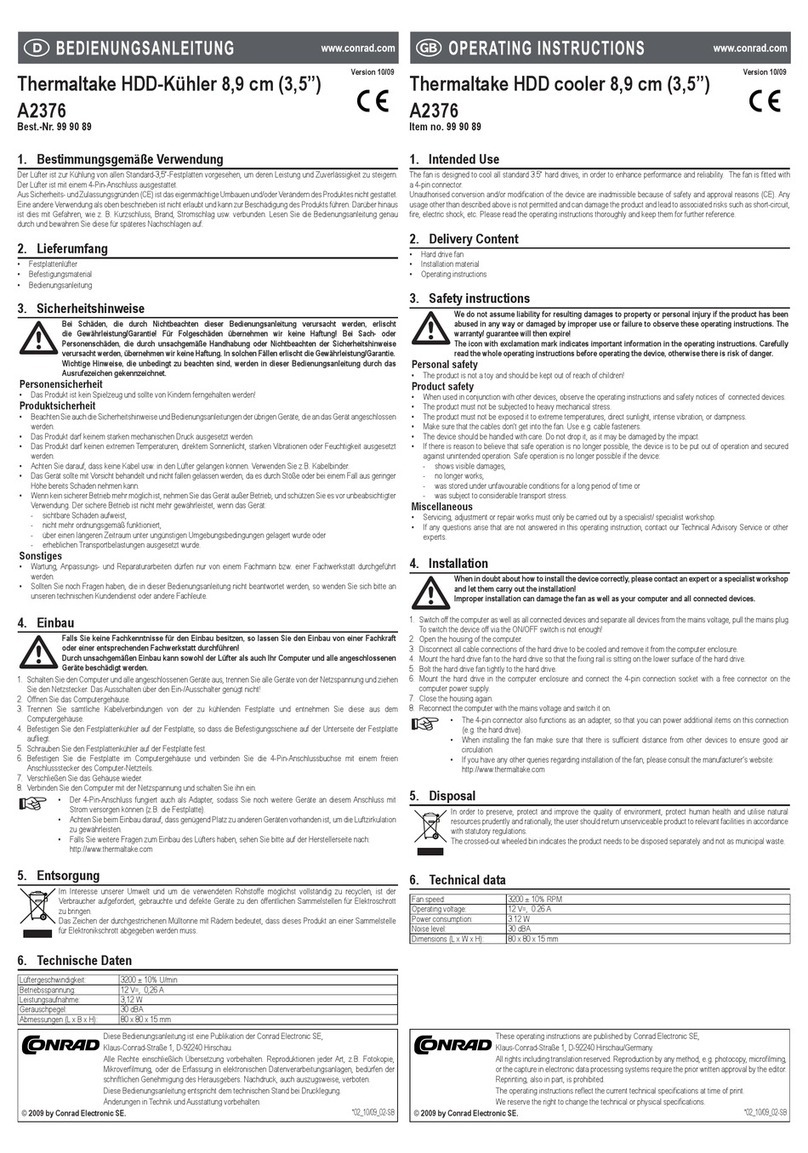 Conrad A2376 operating instructions