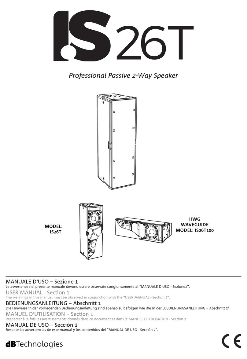 dB Technologies IS26T user manual