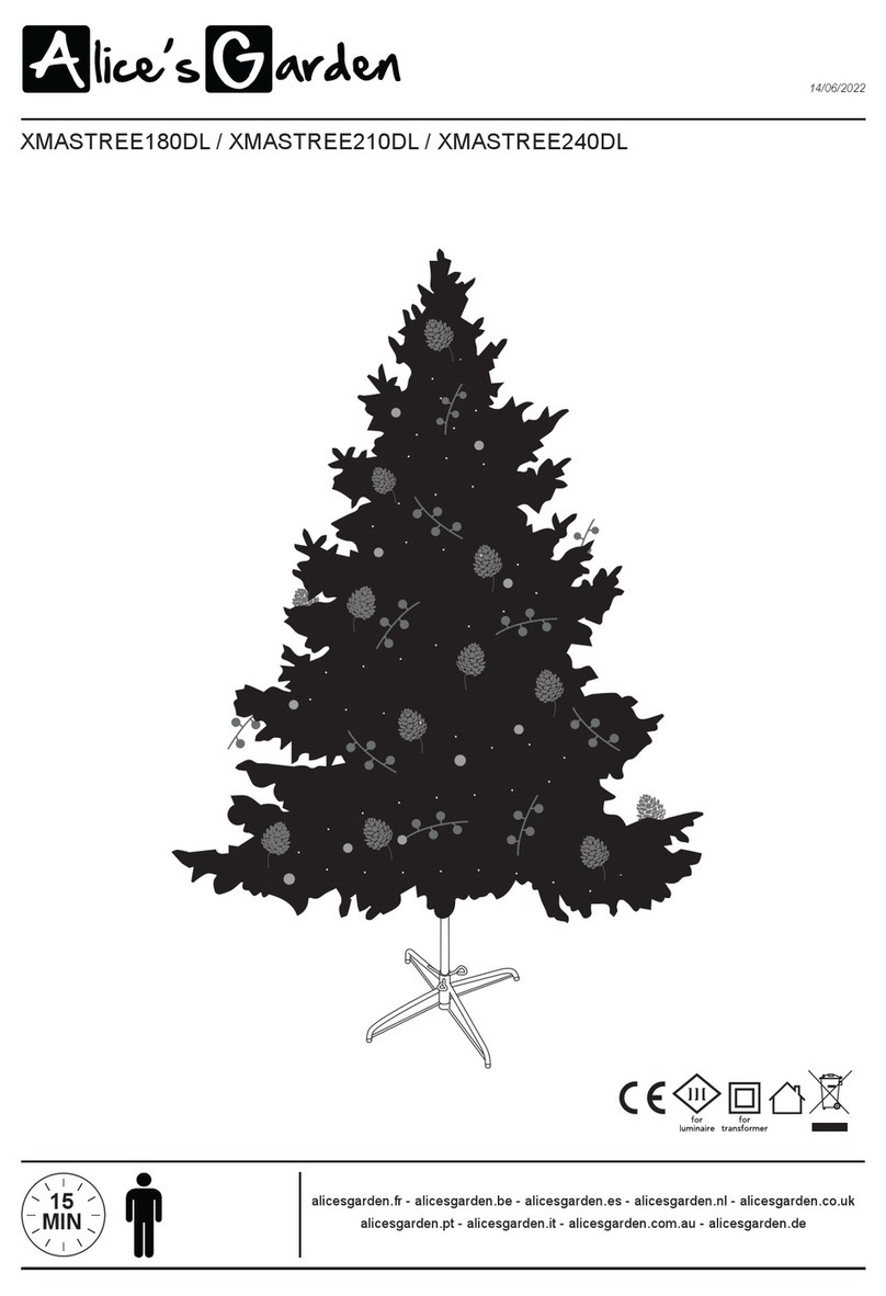 Alice's Garden XMASTREE180DL User manual Alice's Garden XMASTREE180DL User manual