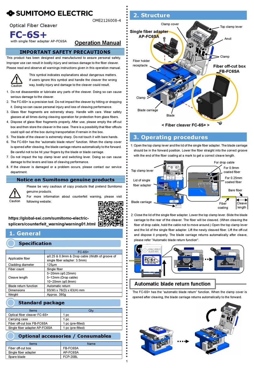 Sumitomo FC-6S+ User manual