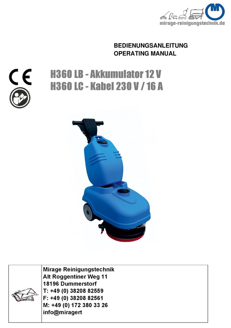 Mirage Reinigungstechnik H360 LB operating manual