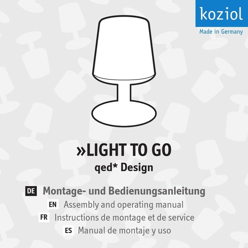 koziol LIGHT TO GO Assembly and operating manual