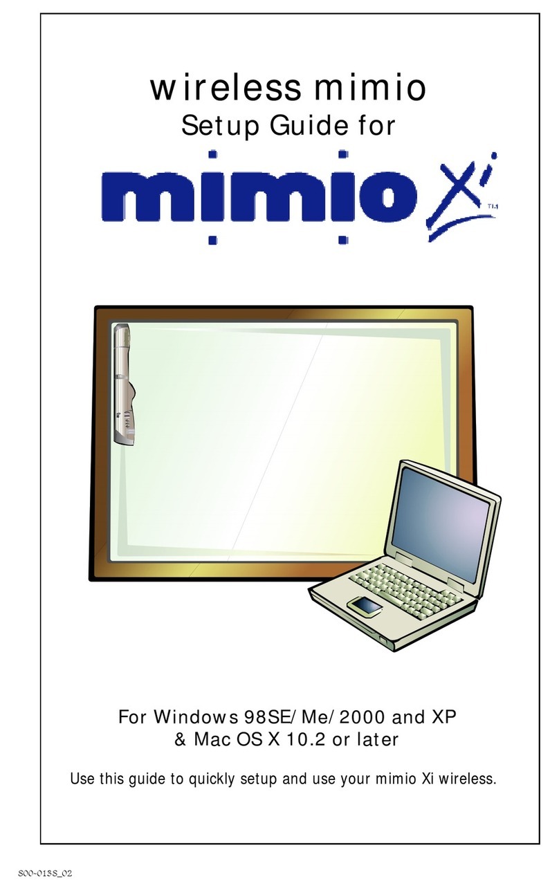 Virtual Ink mimio wireless User manual