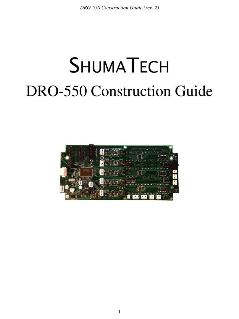 SHUMATECH DRO-550 Construction guide