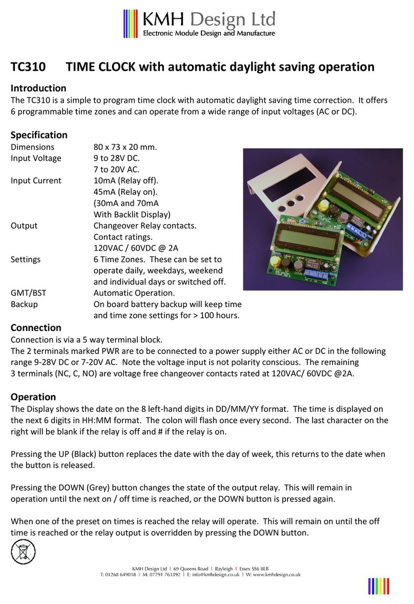 KMH Design TC310 quick start guide