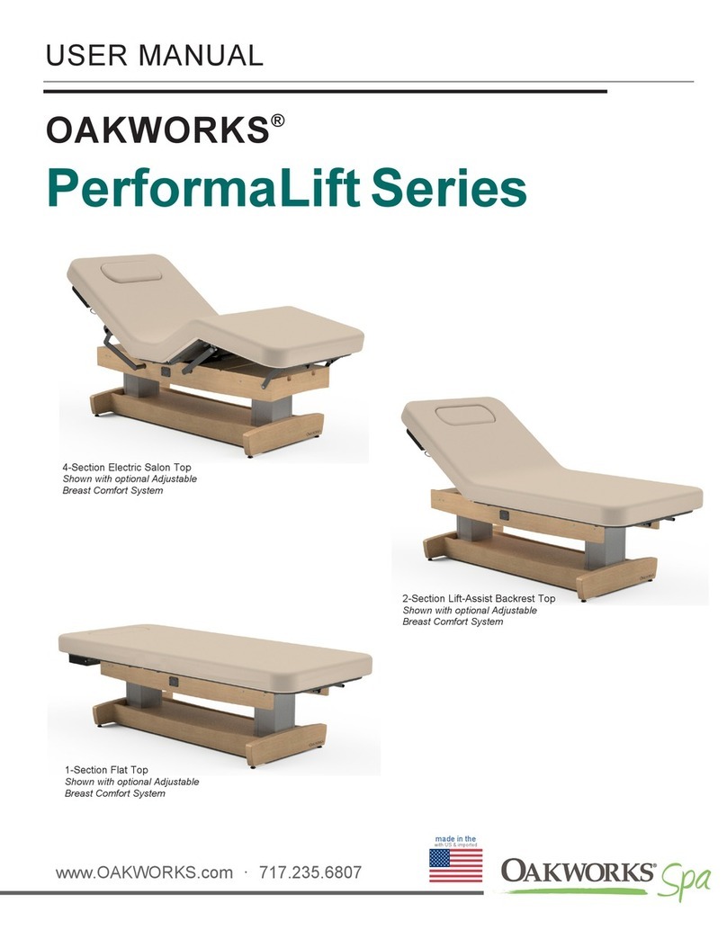 OAKWORKS Spa PerformaLift Series user manual
