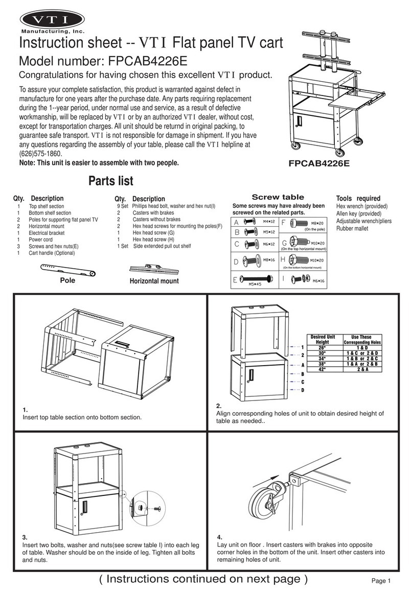 VTI FPCAB4226E instruction sheet