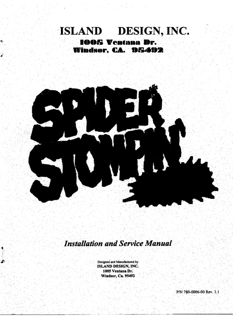 Island Design Spider Stompin Deluxe Installation and service manual