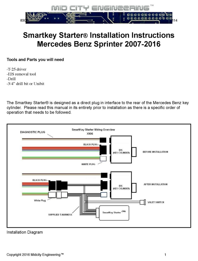 Mid City Engineering Smartkey Starter installation instructions
