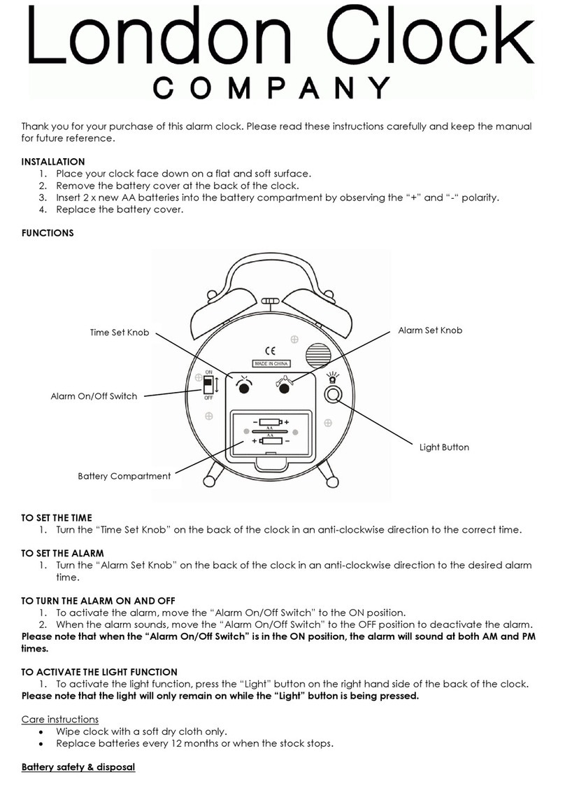 London Clock 2552271 quick start guide