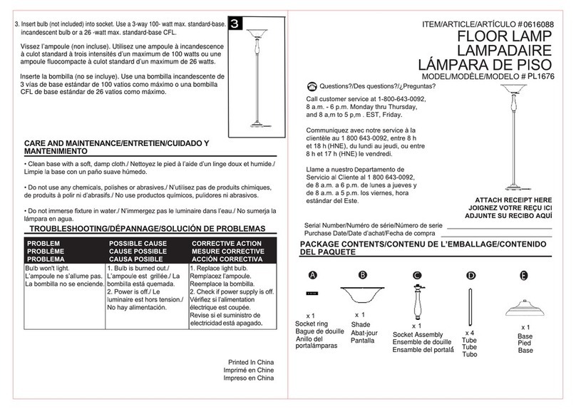 Woodbine PL1676 manual