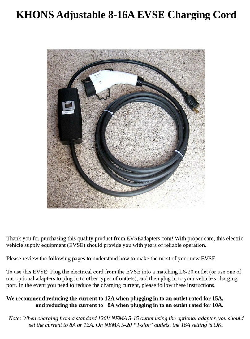 KHONS EVSE 8-16A instructions