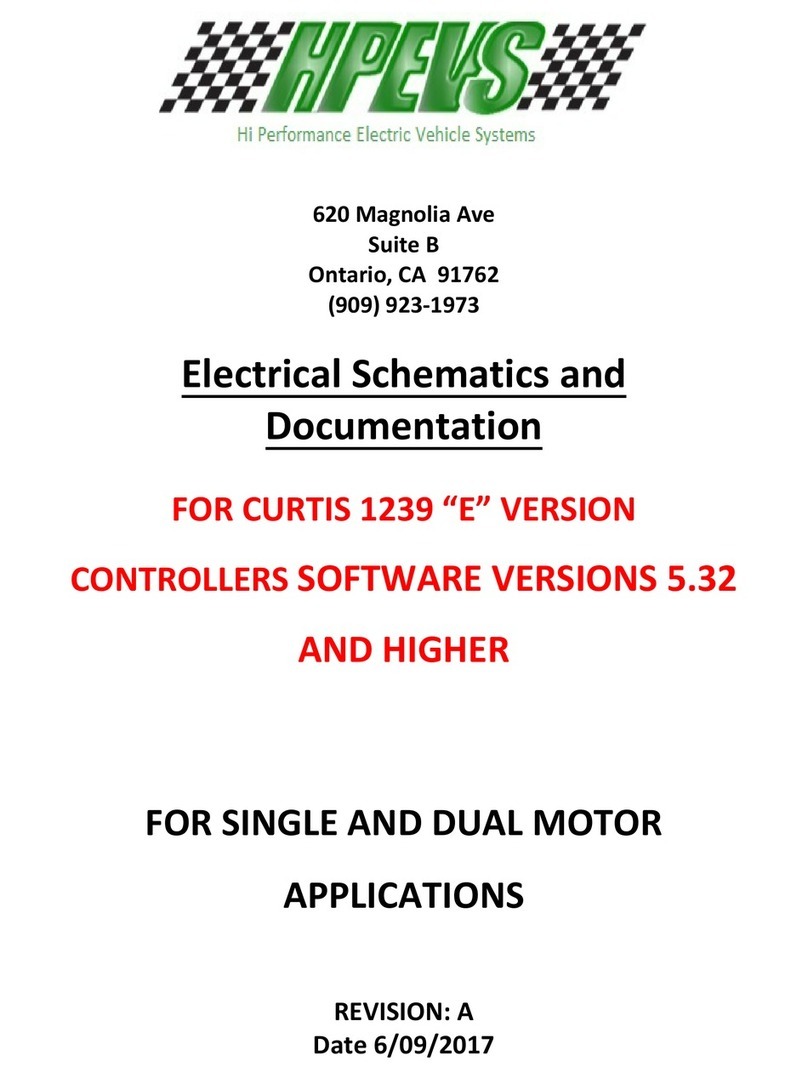 HPEVS Curtis 1239 E User manual