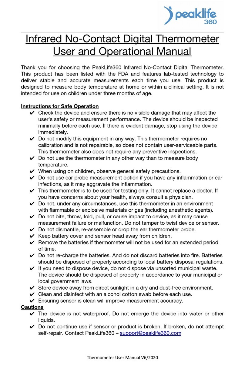 peaklife 360 User and operational manual