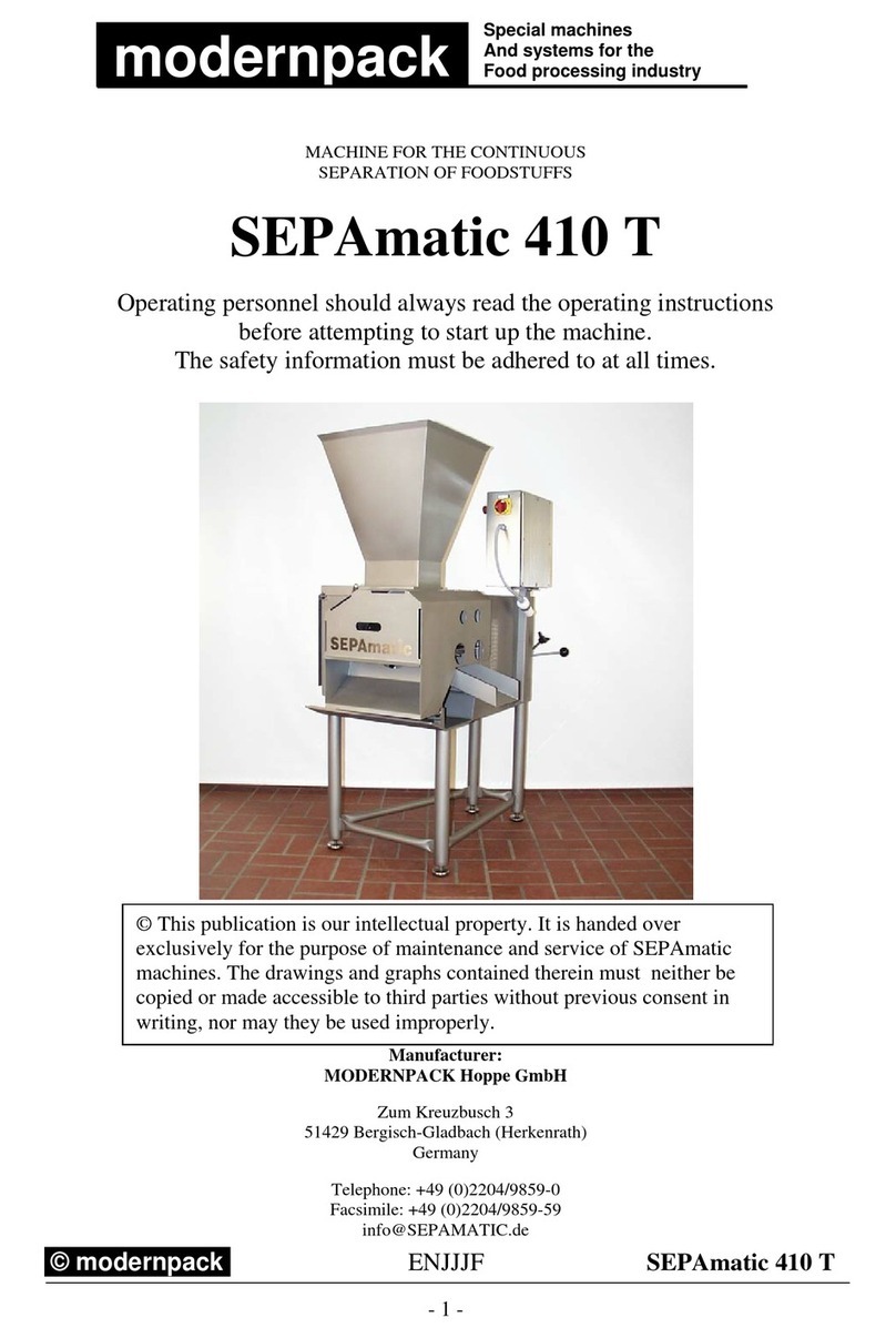 Modernpack EPAmatic 410 T manual Modernpack EPAmatic 410 T manual
