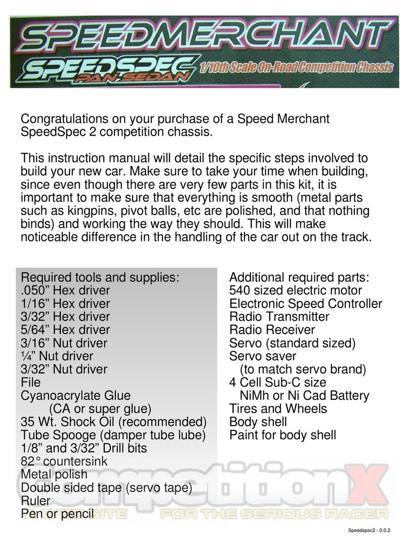 Speed Merchant Speed Spec Pan Sedan User manual