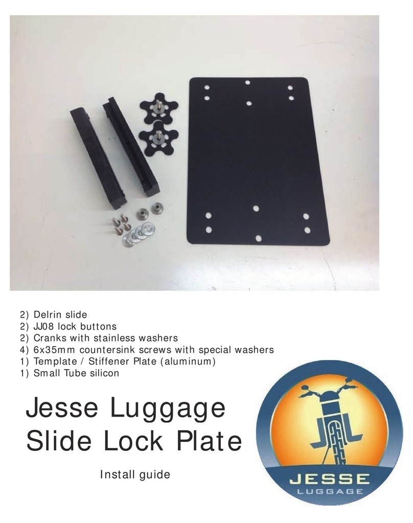 Jesse Luggage Slide Lock Plate install guide
