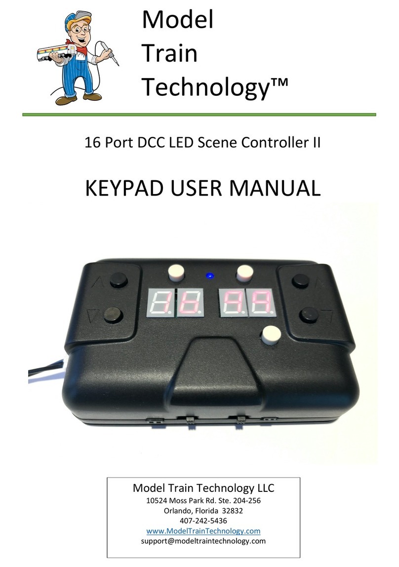 Model Train Technology 16 Port DCC LED Scene Controller II user manual