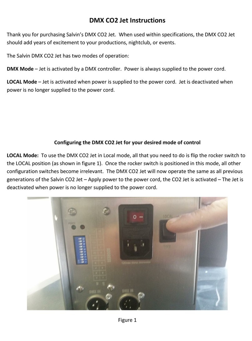 Salvin DMX CO2 Jet User manual