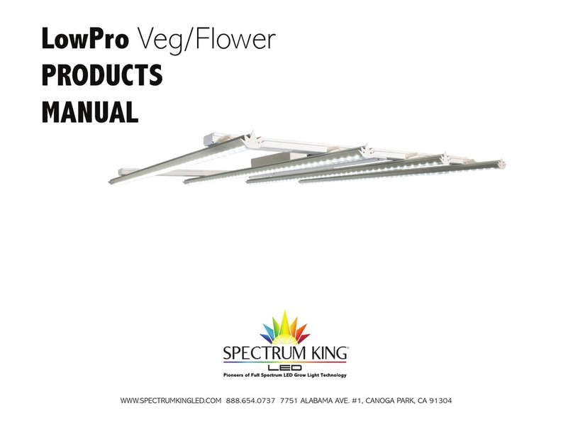 Spectrum King LowPro Veg product manual Spectrum King LowPro Veg product manual