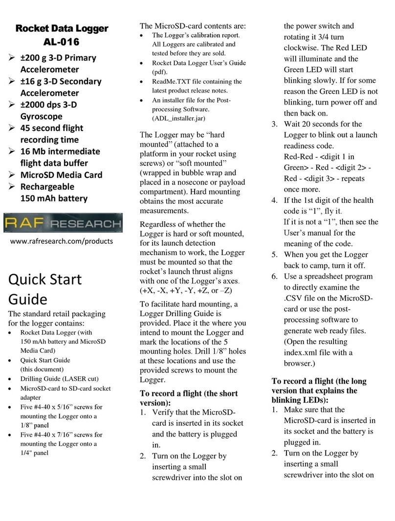 RAF Research AL-016 User manual