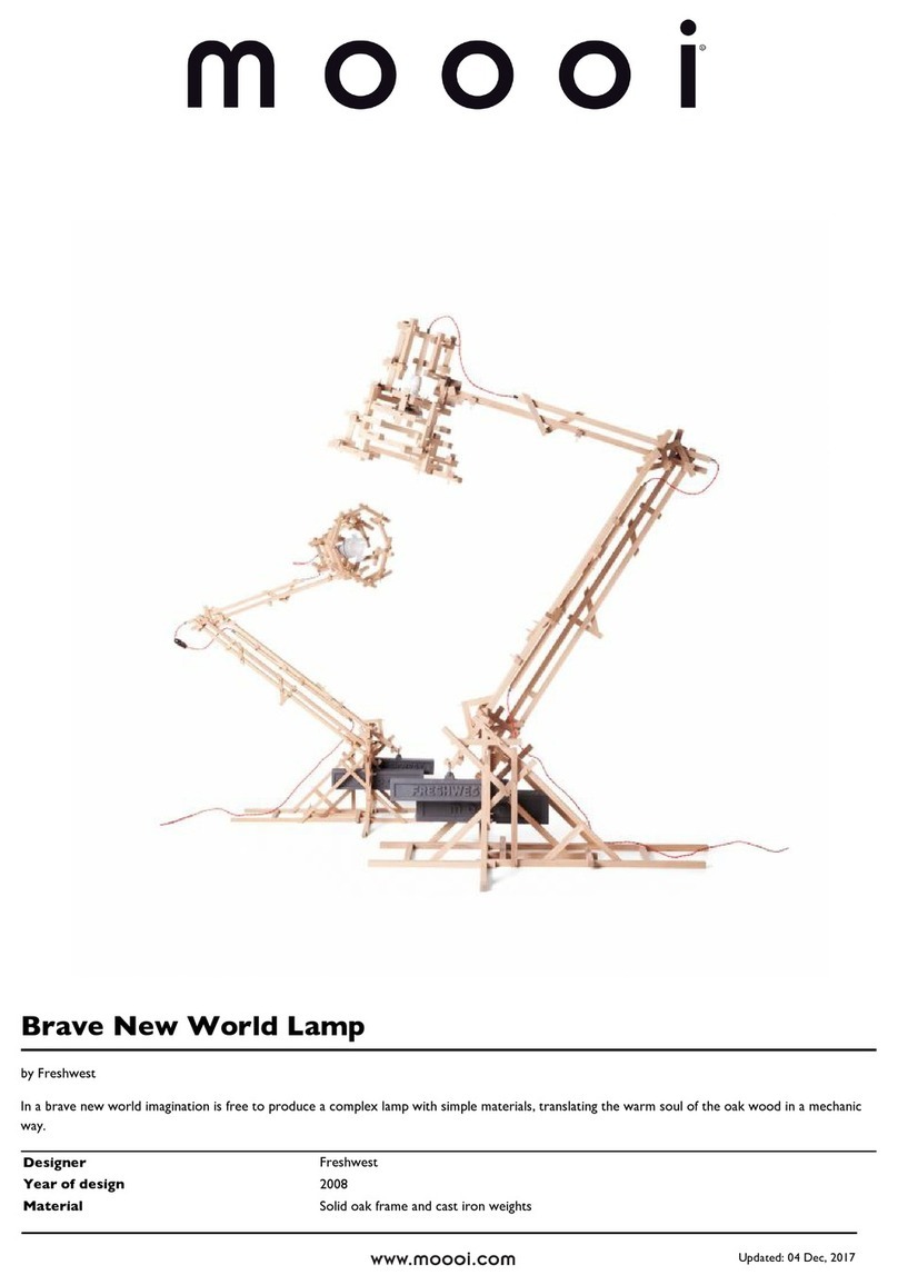 Moooi Brave New World Lamp User manual