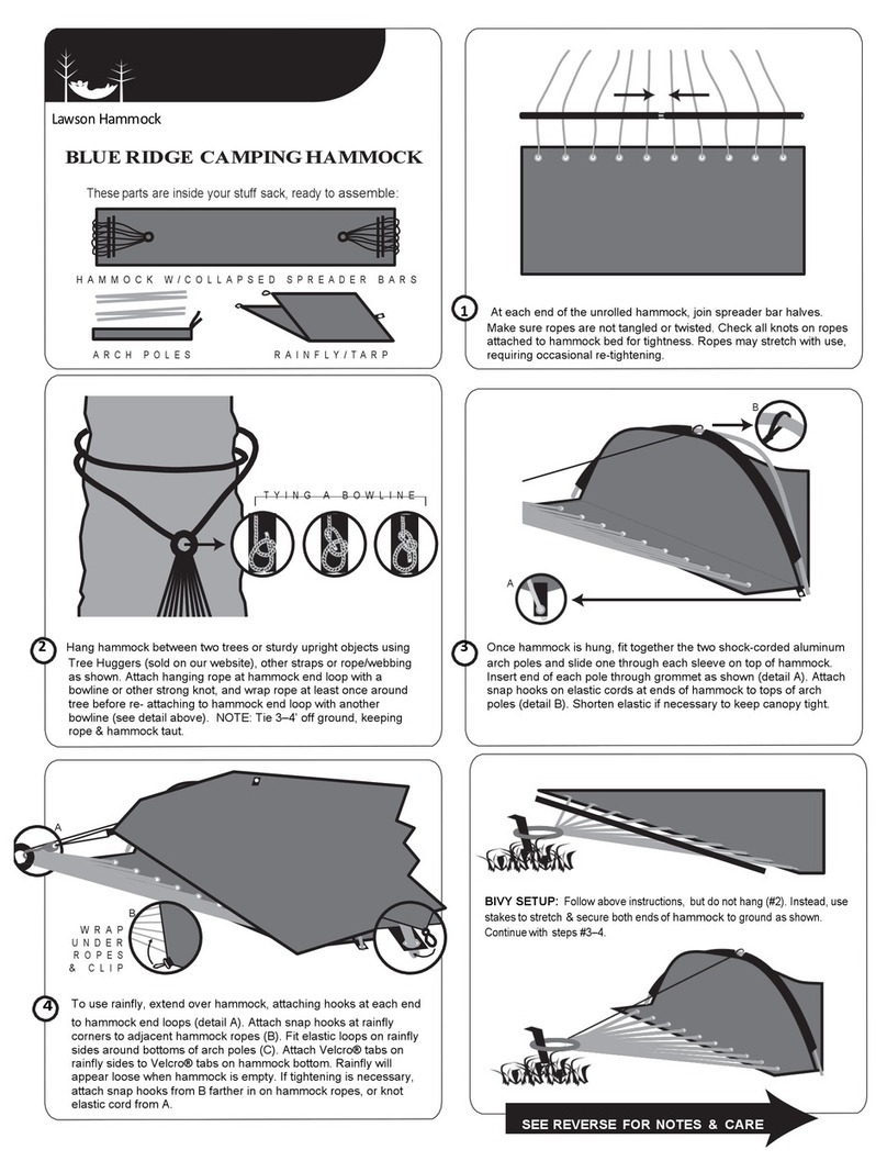 Lawson Hammock BLUE RIDGE CAMPING HAMMOCK manual