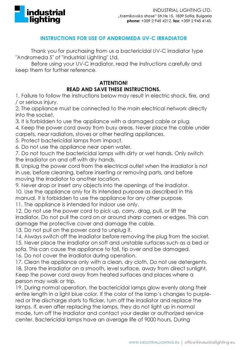 Industrial Lighting Andromeda S Instructions for use