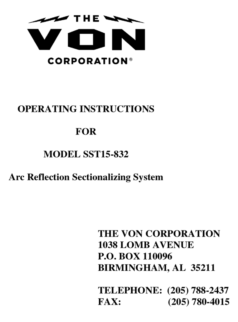 VON SST15-832 operating instructions