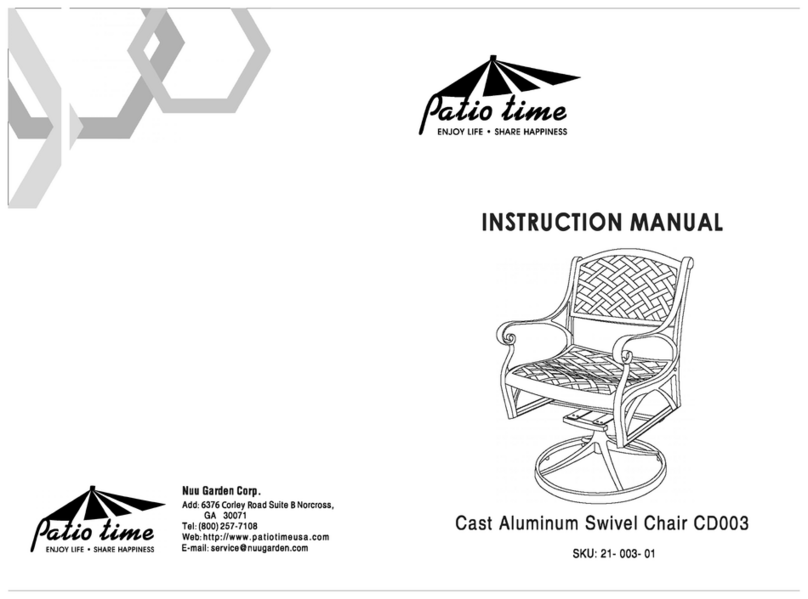 PATIO TIME CD003 instruction manual PATIO TIME CD003 instruction manual