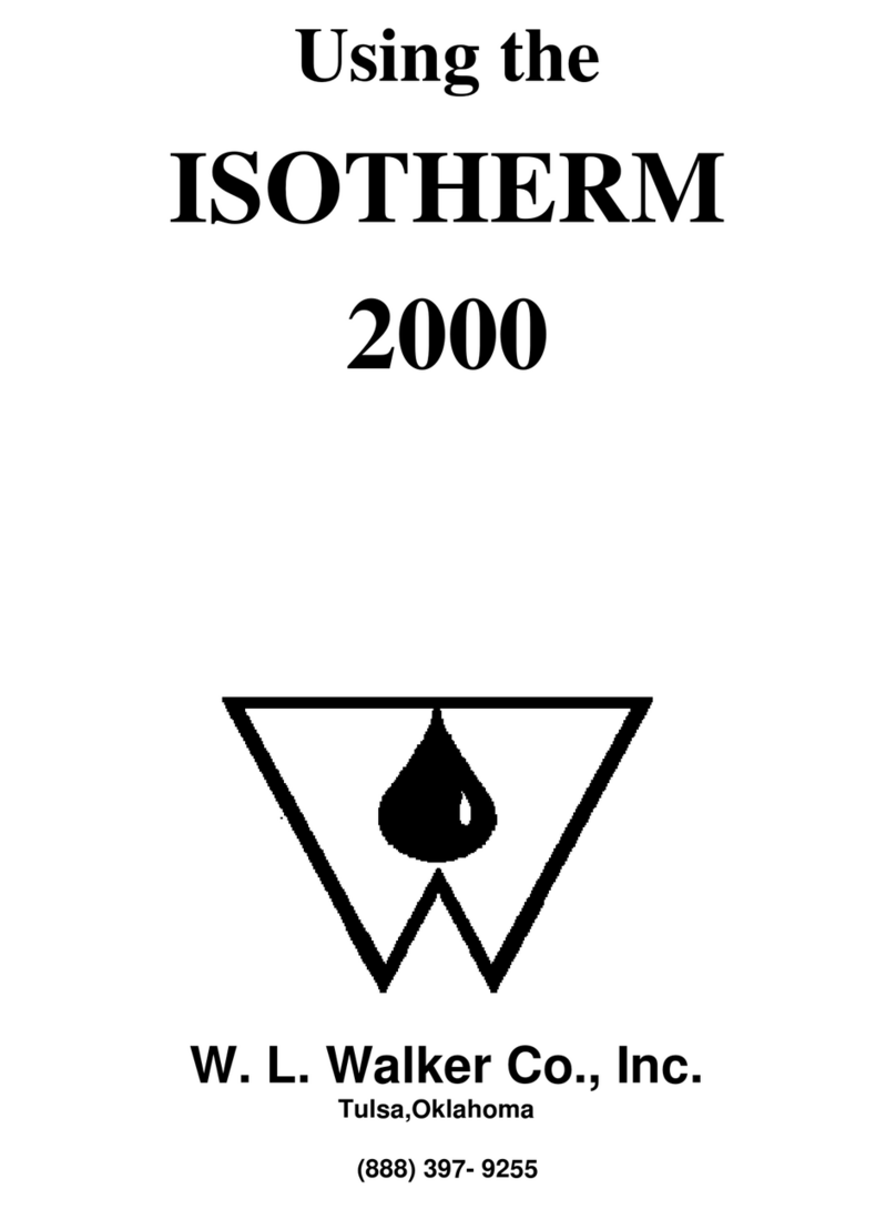 W.L. Walker ISOTHERM 2000 Using Guide
