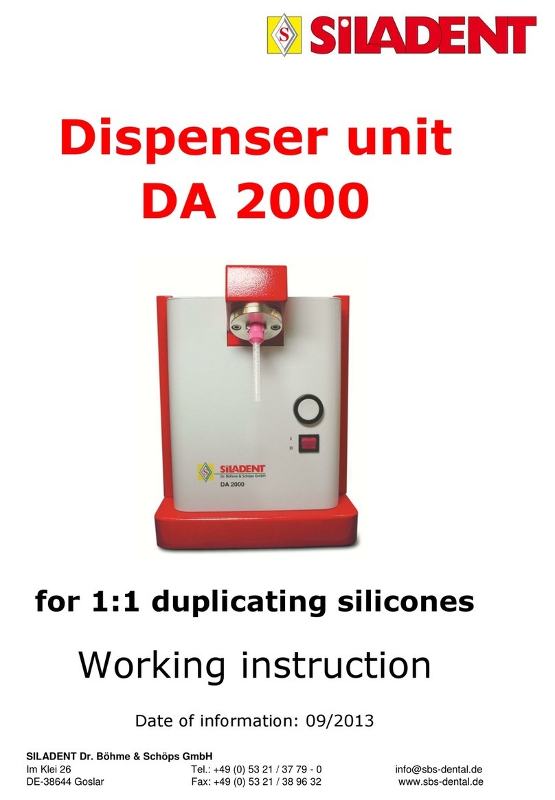SILADENT DA 2000 Working Instruction
