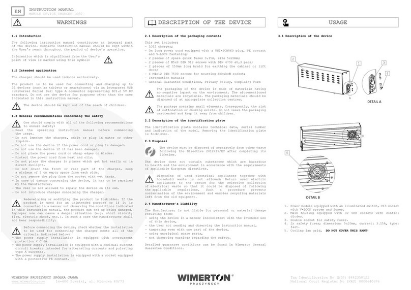 WIMERTON LO32 instruction manual