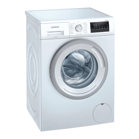 Siemens WM14N208GR User manual and installation instructions