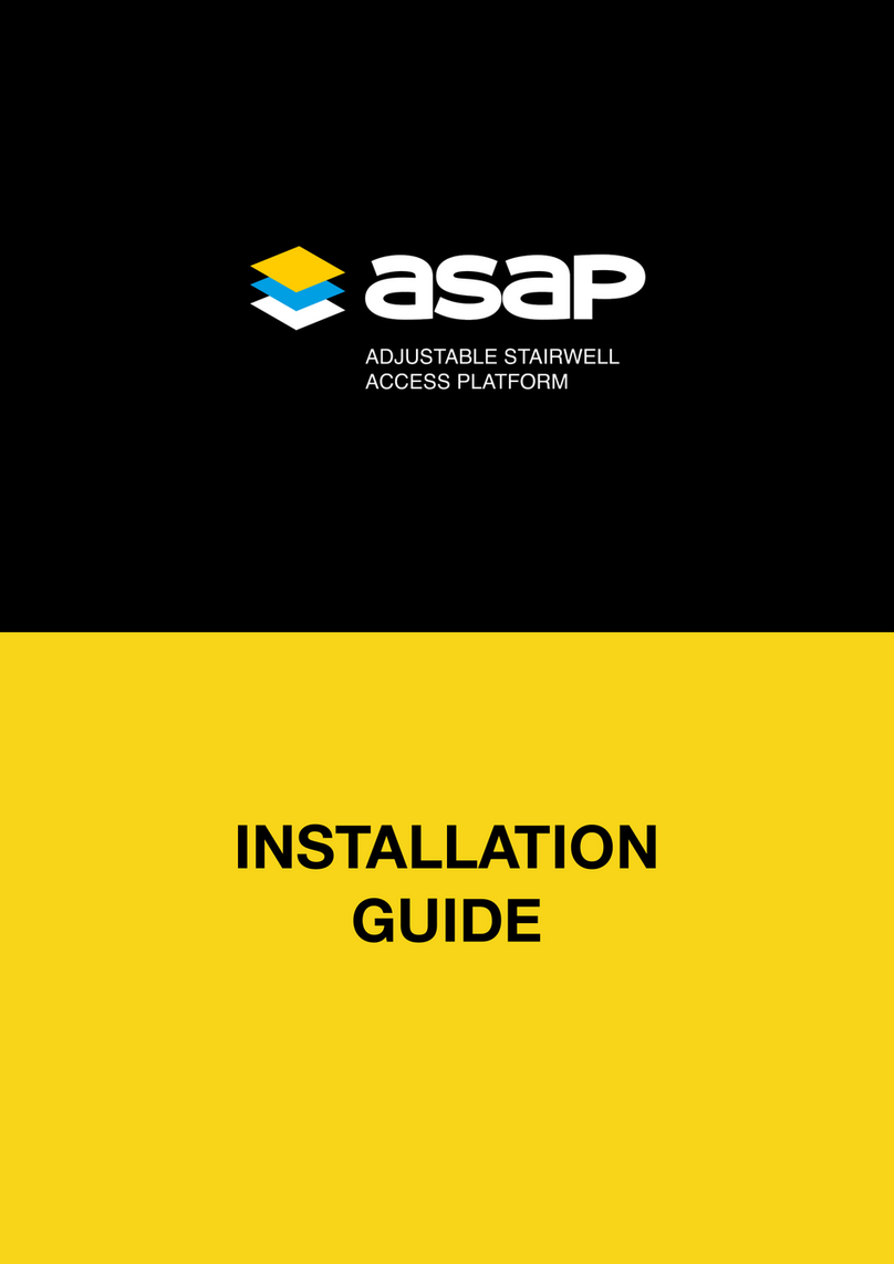 Asap Adjustable Stairwell Access Platform installation guide