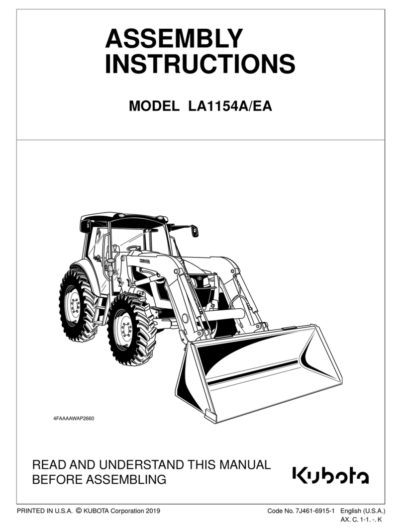 Kubota LA1154A Assembly instructions
