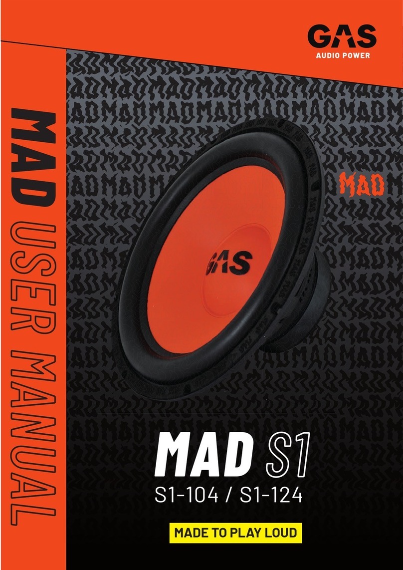 GAS Mad S1-104 user manual