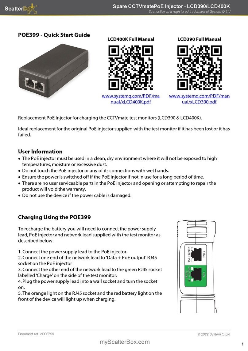 System Q ScatterBox POE399 User manual