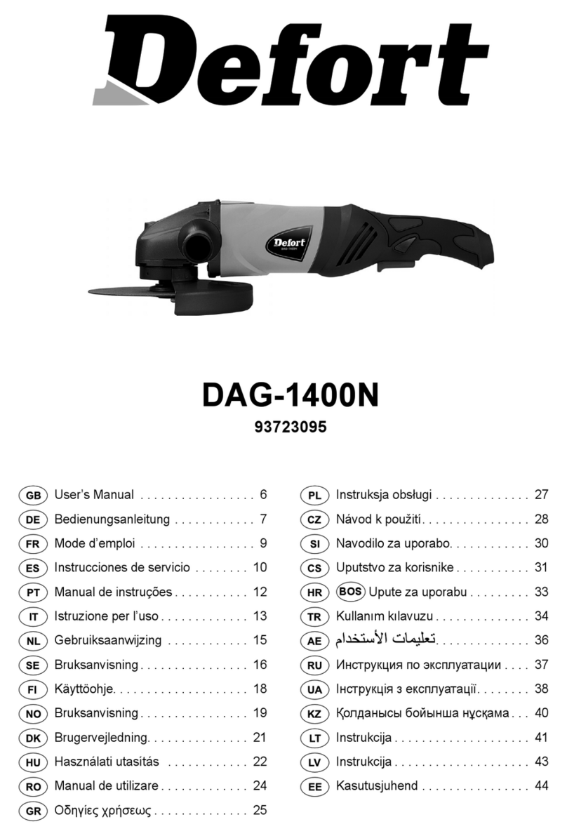 Defort DAG-1400N user manual