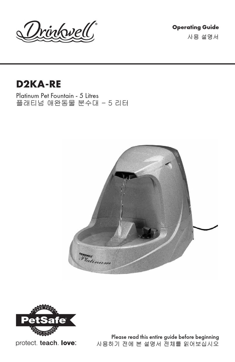 Petsafe Drinkwell D2KA-RE User manual Petsafe Drinkwell D2KA-RE User manual