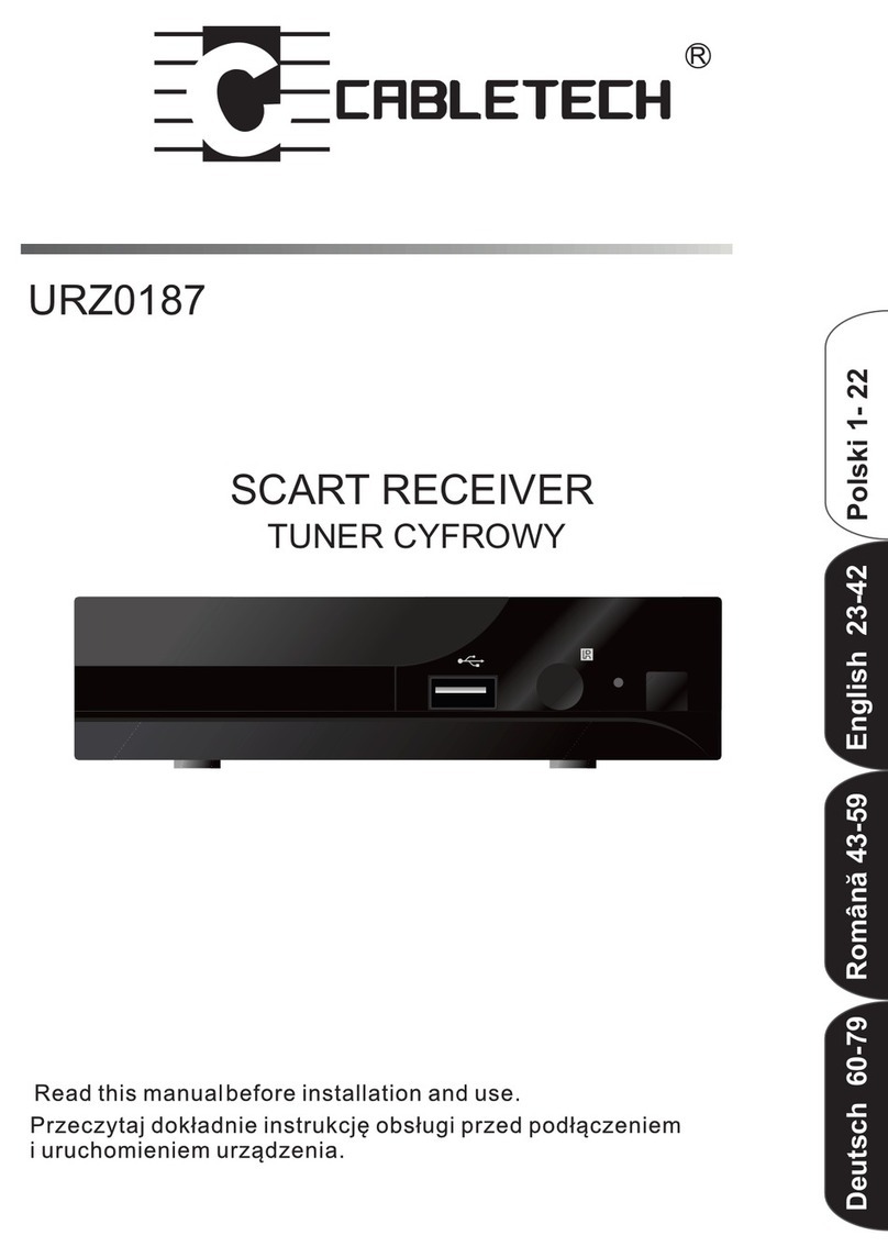 Cabletech URZ0187 User manual