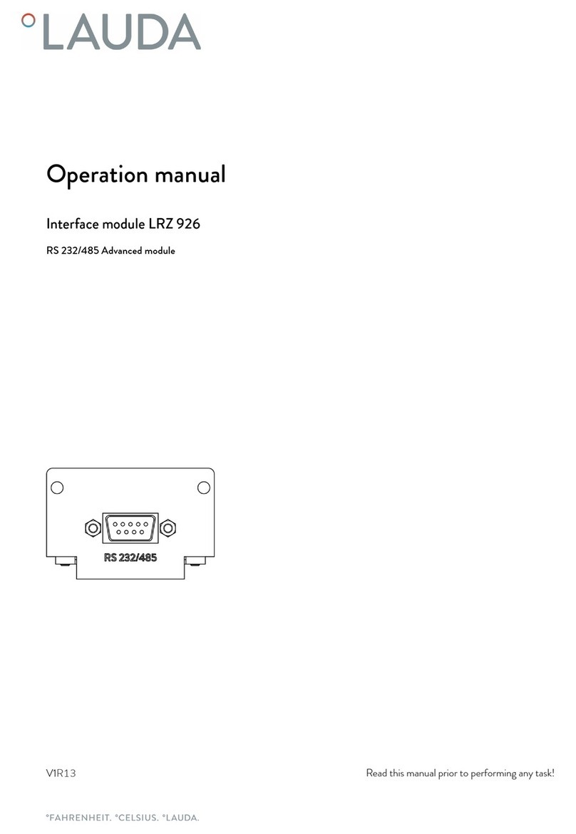 Lauda LRZ 926 Operation manual