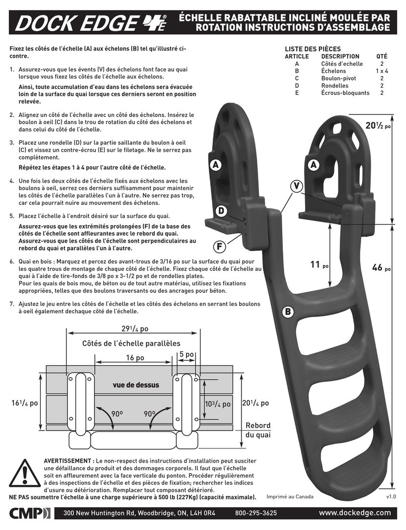 CMP Dock Edge 2084F Assembly instructions